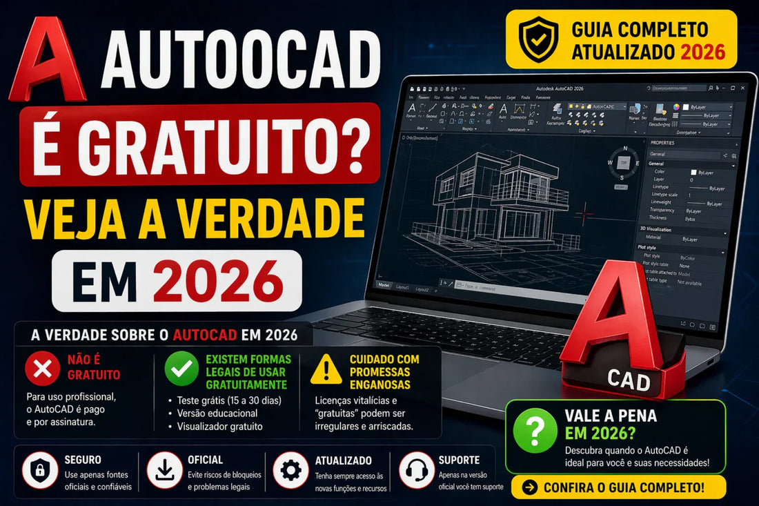 AutoCAD é Gratuito? Veja a Verdade em 2026