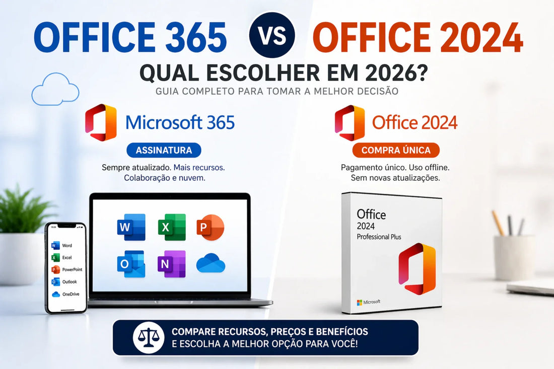 Office 365 vs Office 2024: Qual Escolher em 2026?